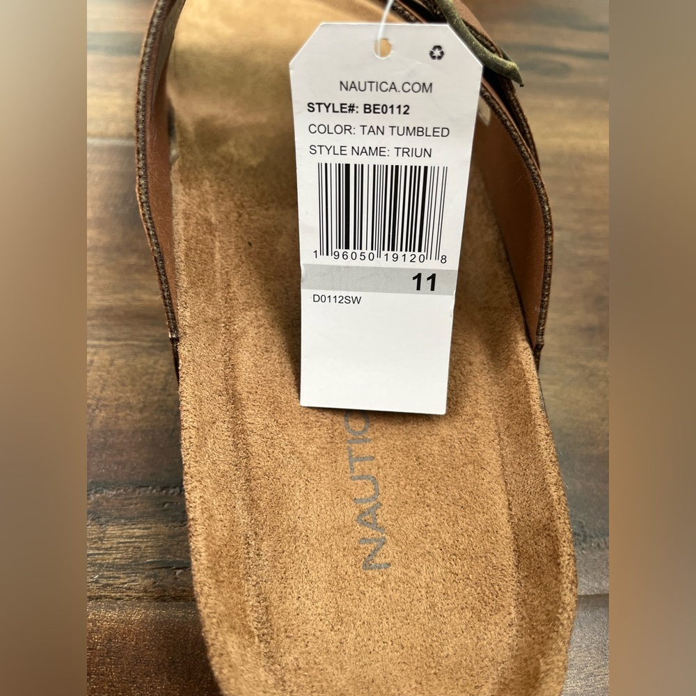 Nautica Brand New Men Adjustable Double Buckle Comfortable-Slide-Slip On-Sandal - Picture 5 of 16